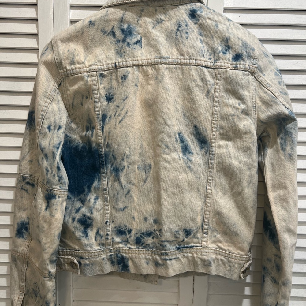 Free People  Tie-Dye Denim Jacket